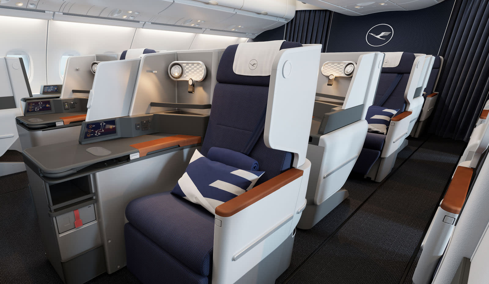 Lufthansa Business Class cabin