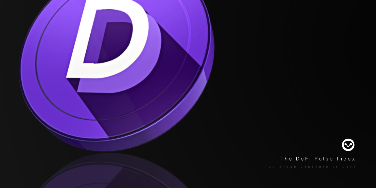$DPI Defi Pulse Index (DPI) Token Logo on Black Background.