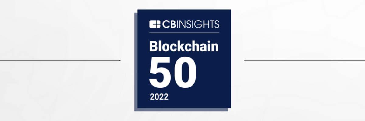 Banner CBInsights Blockchain 50 2022