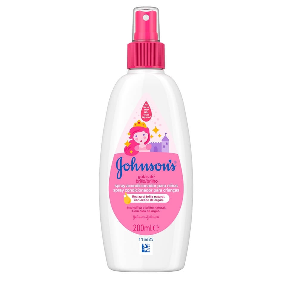 JOHNSON’S® Gotas de Brilho Spray Condicionador para Crianças