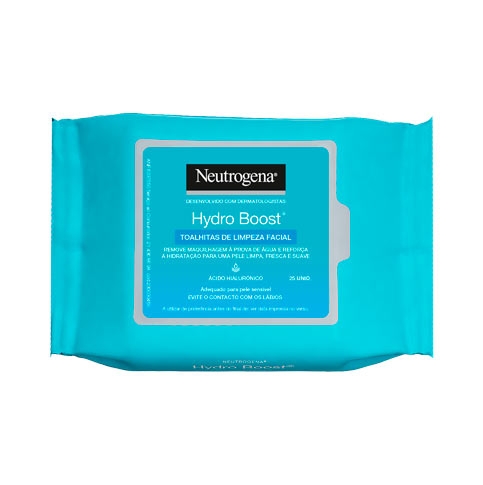 Neutrogena® Hydro Boost® Toalhitas de Limpeza Facial