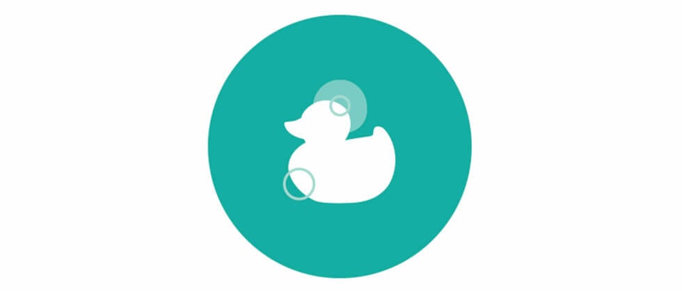 newborn bath duck icon 