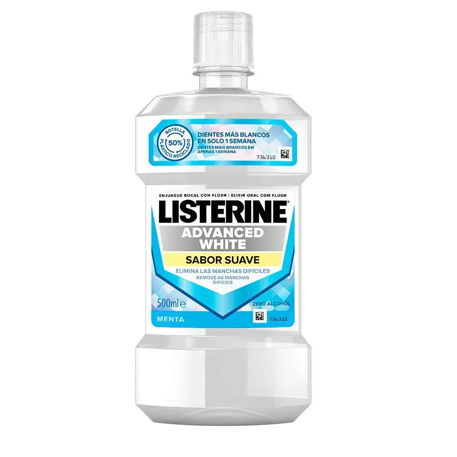 Elixir oral LISTERINE® Advanced White Sabor Suave