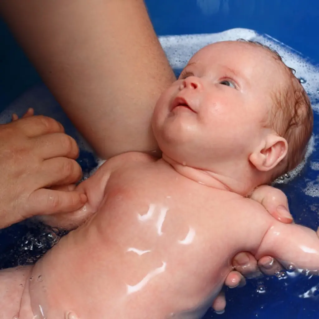 Rosto de bebê sorrindo