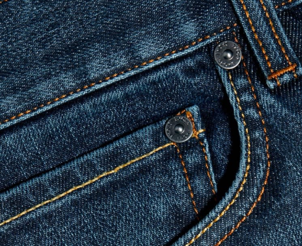Farah Elm STR Denim Rinse Jeans Uomo - Vestibilità Aderente In Cotone Riciclato Con Elastan - 2