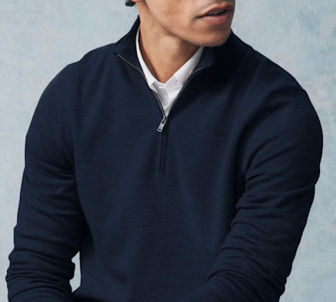 Merino Half Zip