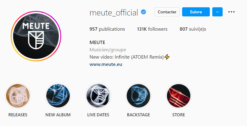 exemple meute instagram