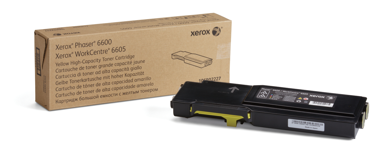 Phaser 6600/WorkCentre 6605, High Capacity Yellow Toner Cartridge