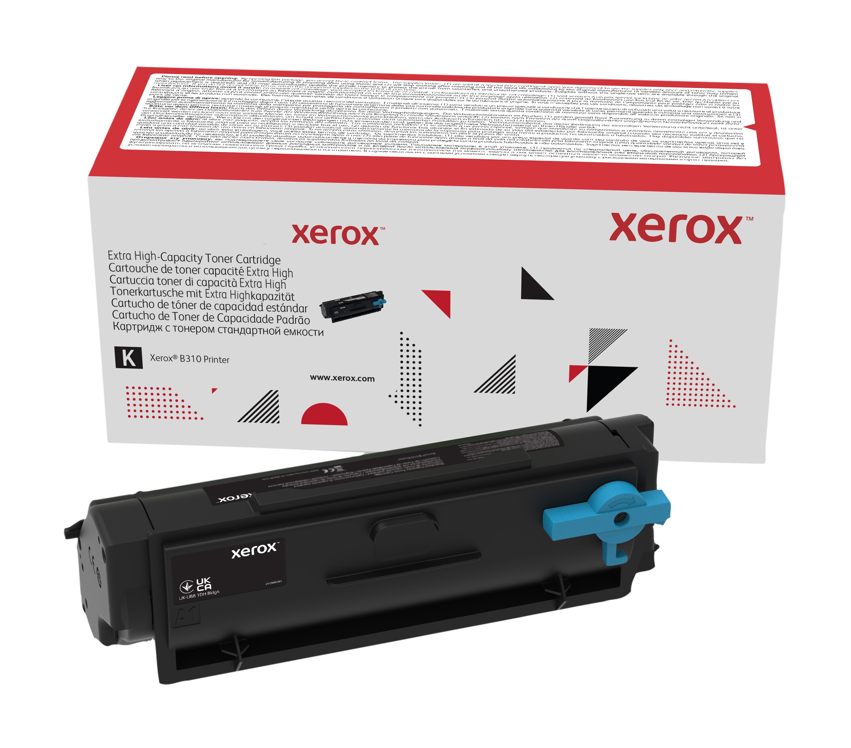 Genuine Xerox Black Extra High Capacity Toner Cartridge, Xerox B305/B310/B315 Printer (Use & Return)