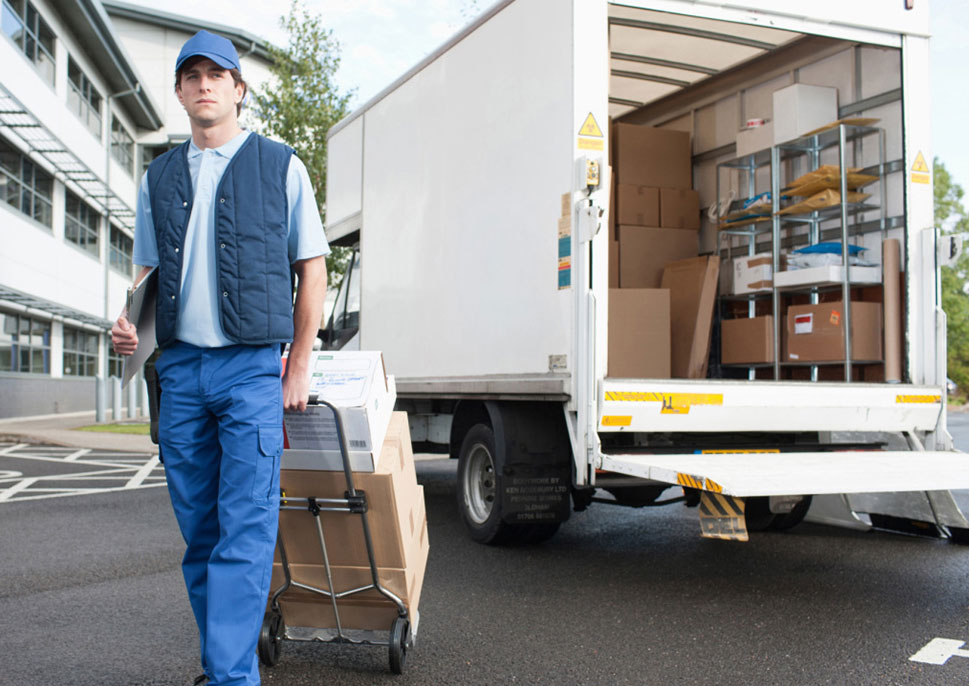 man delivering packages