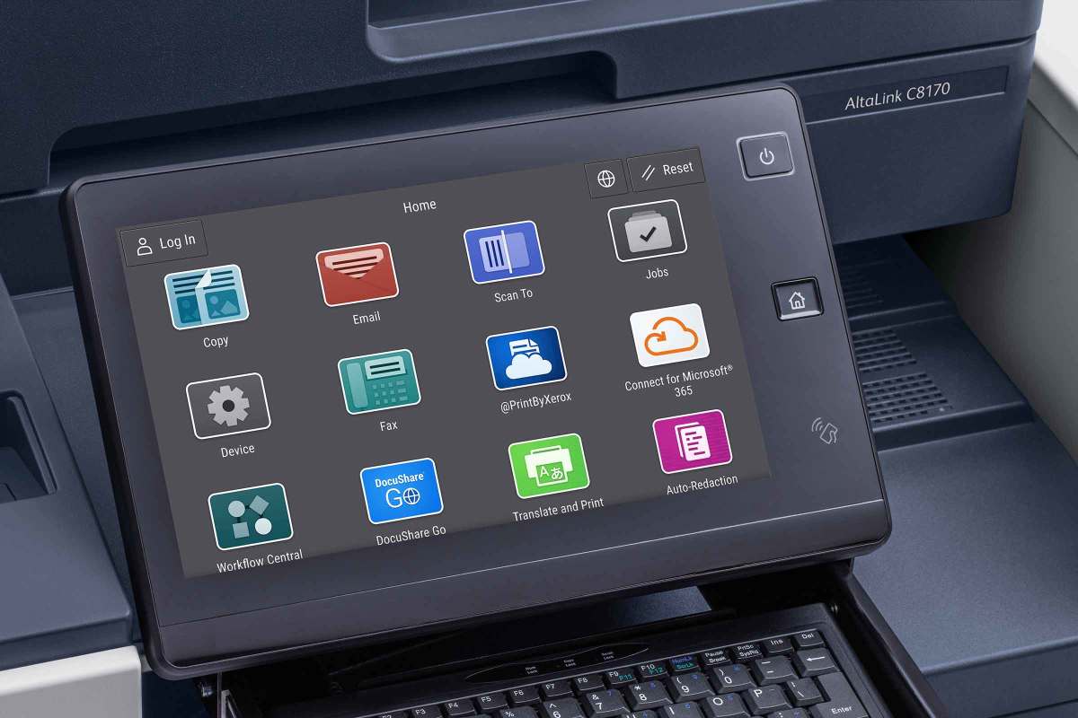 Xerox® AltaLink® C8170 user interface
