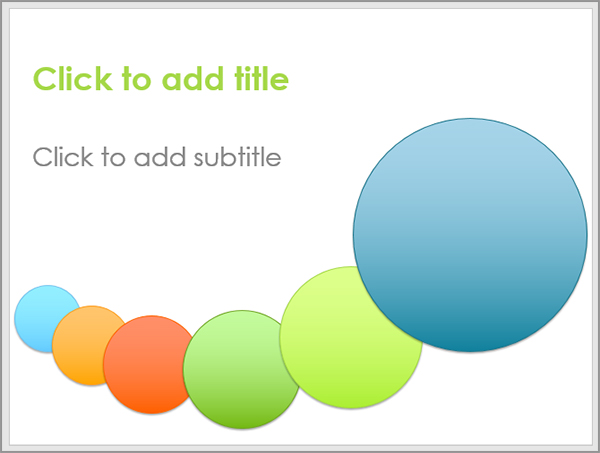 Colorful Circles Powerpoint Template