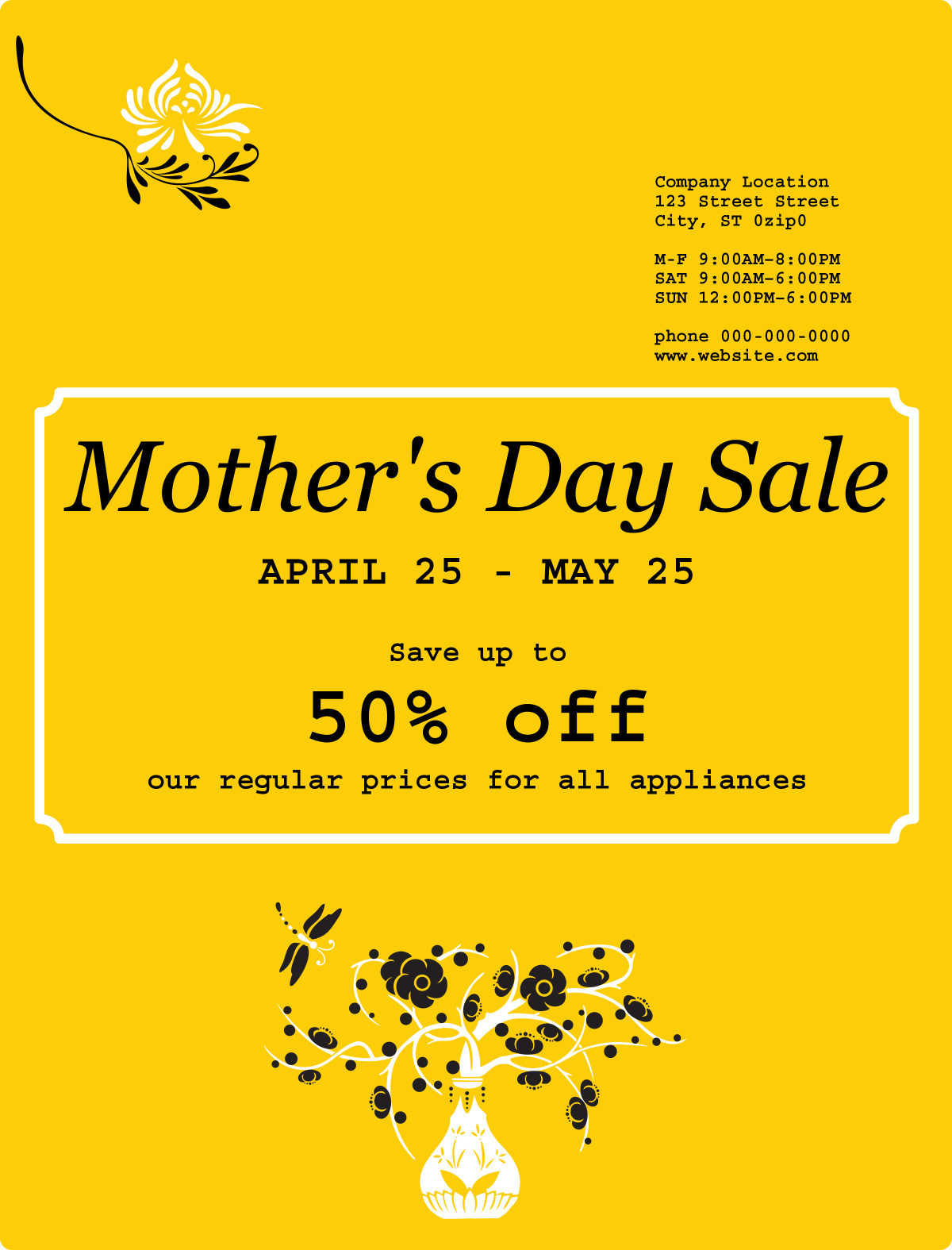 Mother's Day Sale Flyer