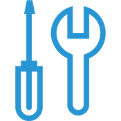 Tools icon blue