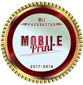 Award seal - BLI PaceSetter Mobile Print 2017-2018