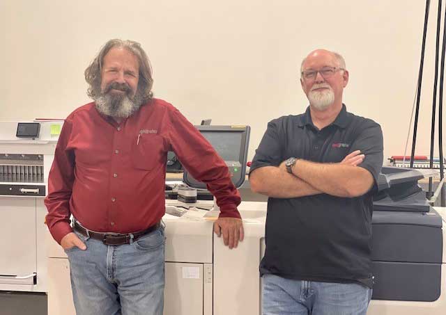 Staff of Alphagraphics Tulsa with their Xerox Versant Press