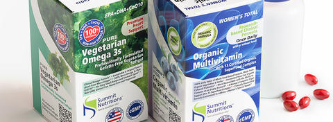 Printed cardboard boxes for food supplements