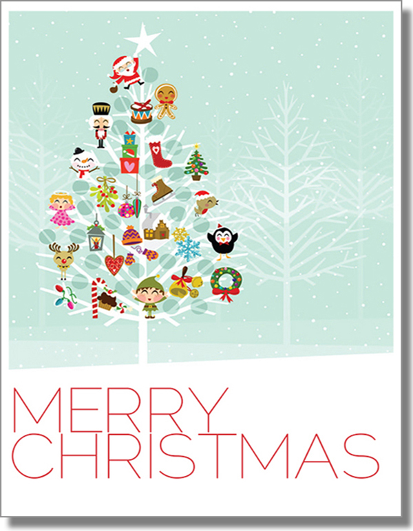 Merry Christmas Toy Tree Card