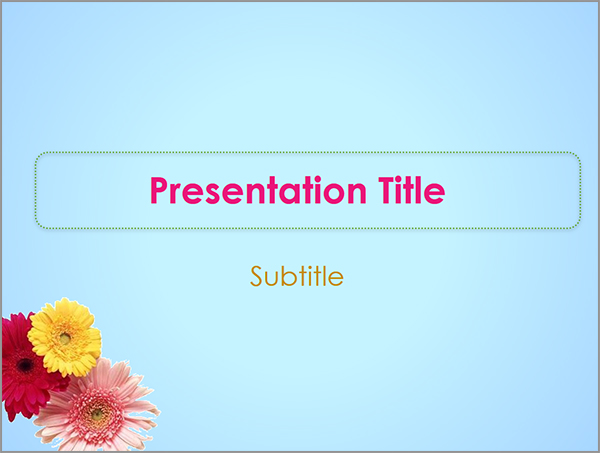 Flowers Powerpoint Template