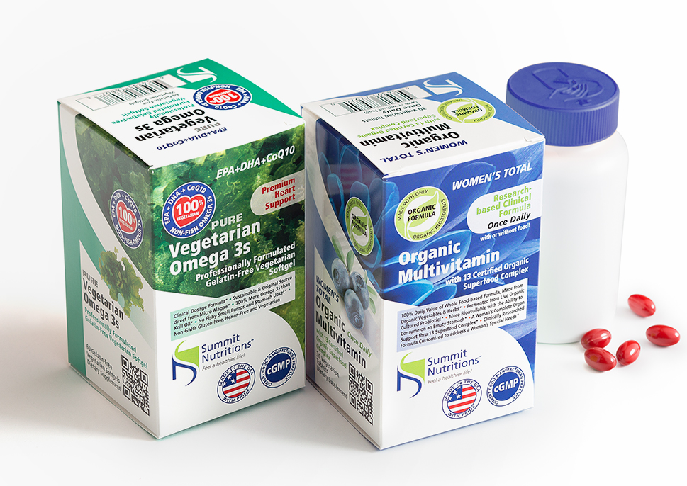 Folding cartons with dietary supplements