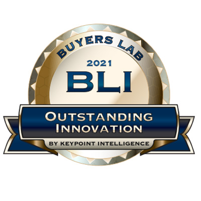BLI Buyers Lab 2021 badge for Outstanding Innovation