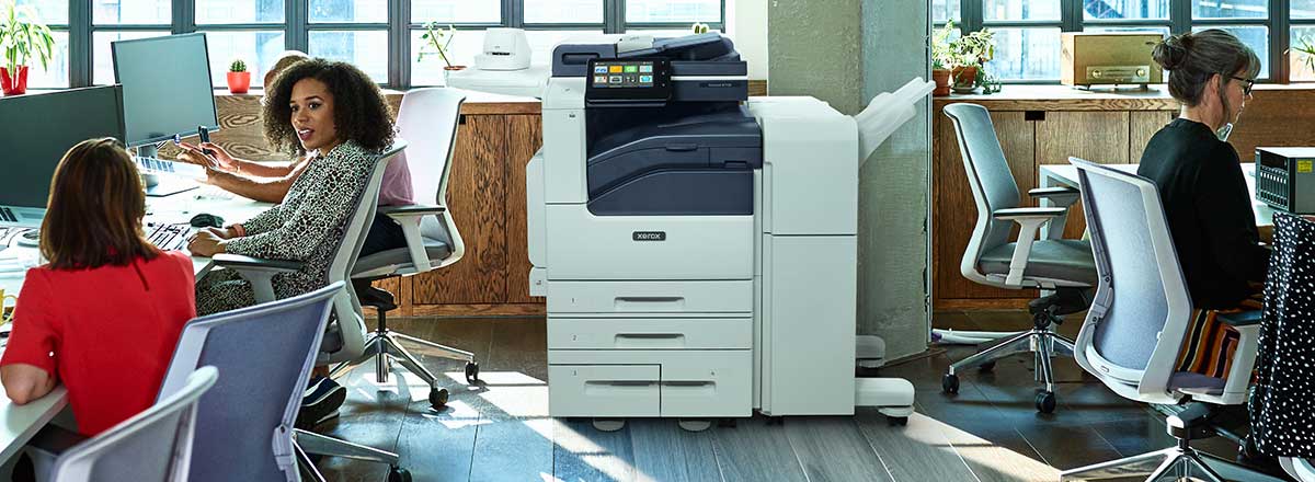 Office setting with Xerox VersaLink 7100 Series MFP