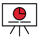 Flipboard icon with red chart