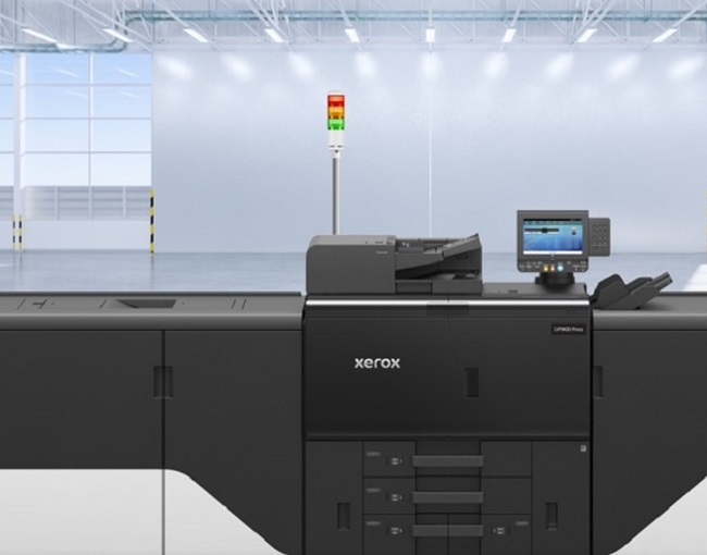 Xerox IJP900 Inkjet Press in a print shop