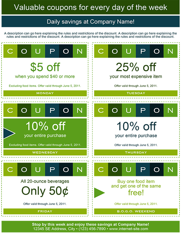 Daily Coupons Template