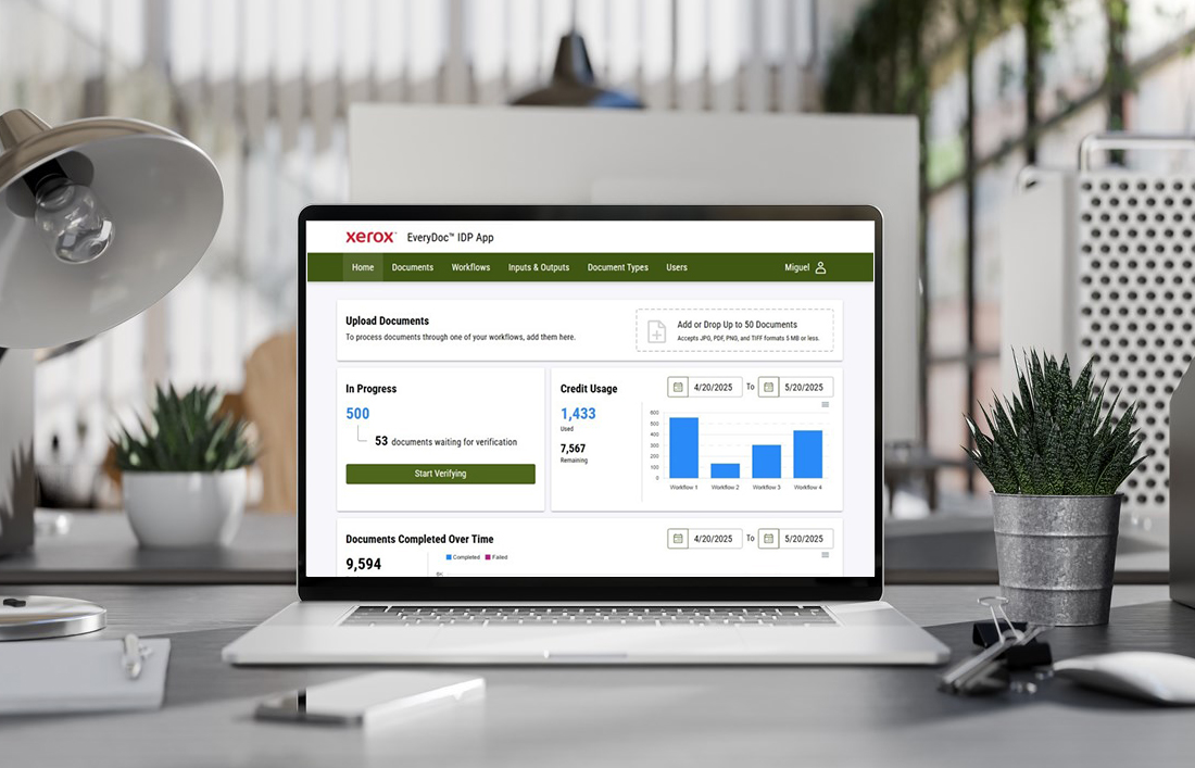 Xerox EverDoc App User Interface. 
