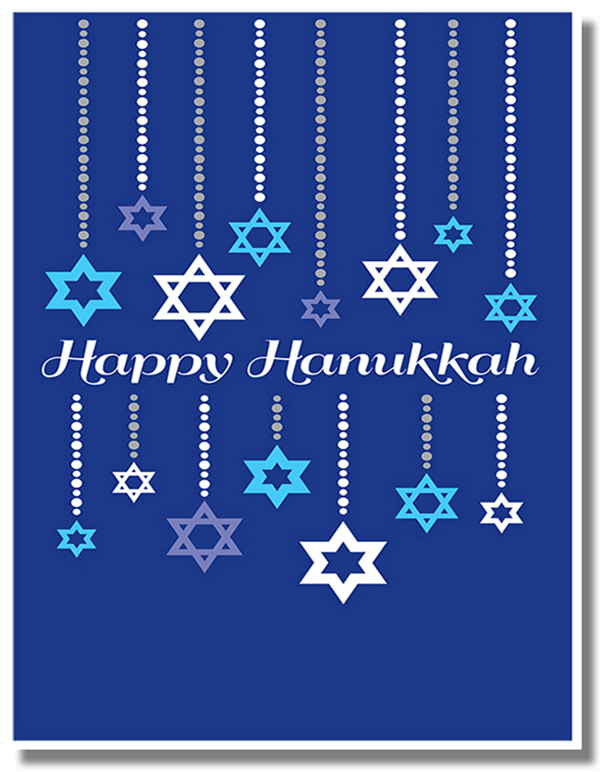 Happy Hanukkah Stars Card