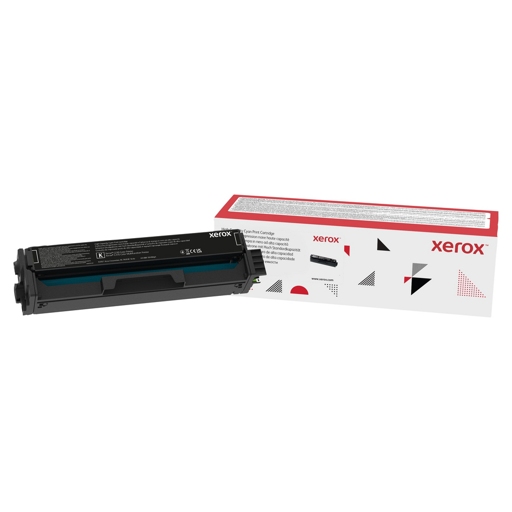 Genuine Xerox Black High Capacity Print Cartridge, Xerox C230/C235 Color Printer/Multifunction, (Use & Return)