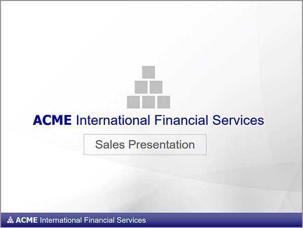 Acme Sales Presentation Powerpoint Template