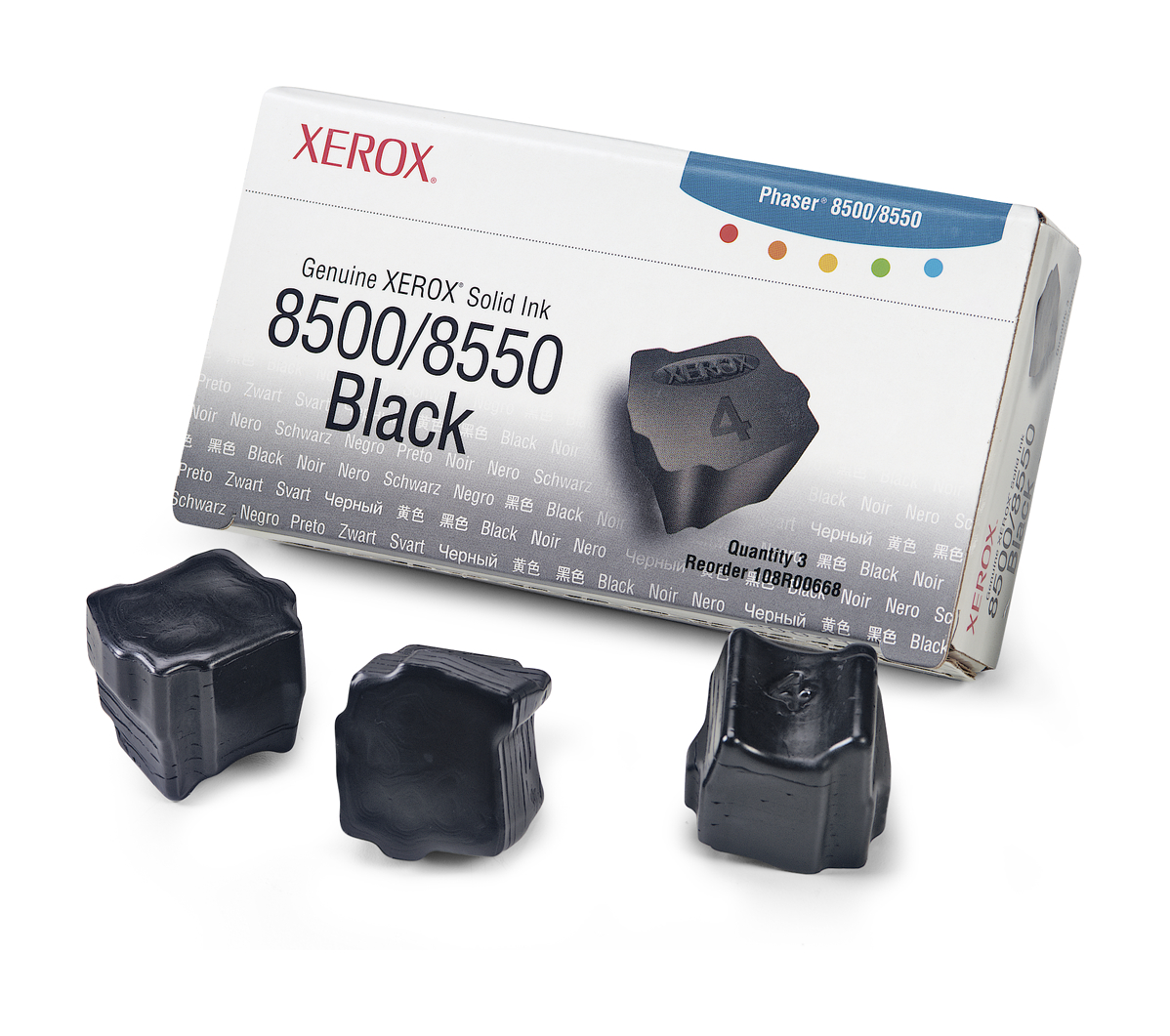 Genuine Xerox Solid Ink 8500/8550 Black (3 Sticks)