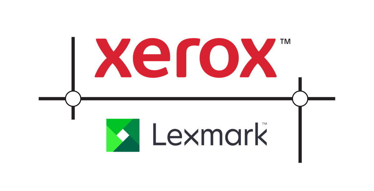 Combined Xerox and Lexmark logo