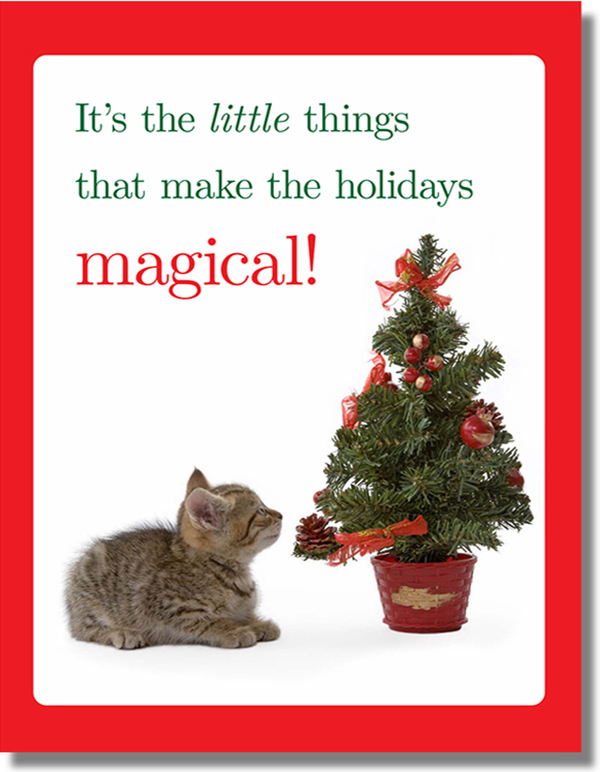 Kitten and Tree Magical Card