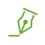 green pen icon
