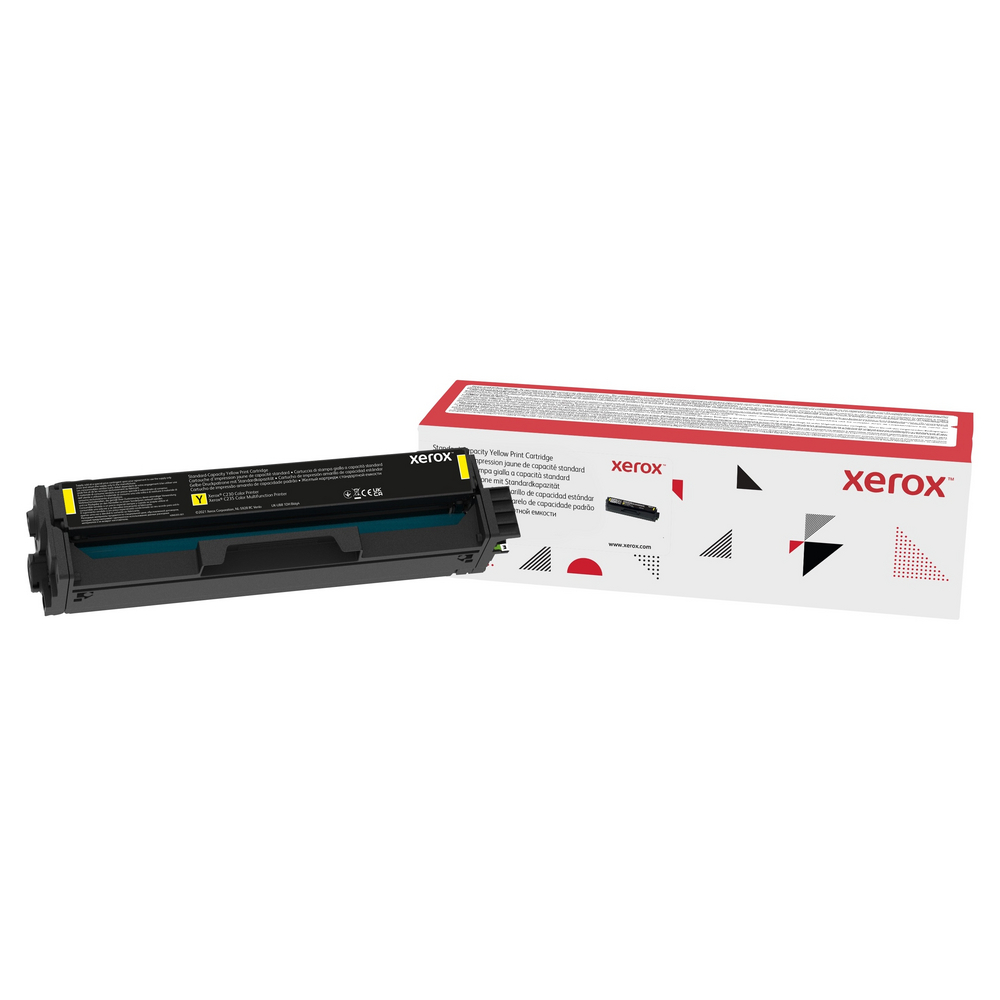 Genuine Xerox Yellow Standard Capacity Print Cartridge, Xerox C230/C235 Color Printer/Multifunction, (Use & Return)