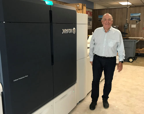 Dennis Beck with Xerox Iridesse Production Press