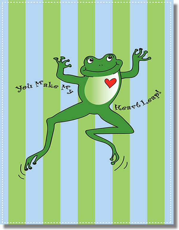 Leap Frog Valentine's Day Card