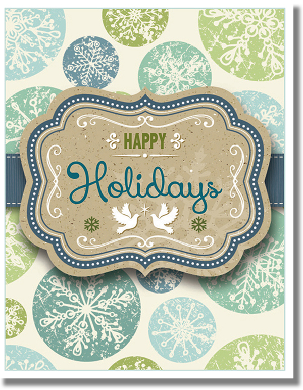 Happy Holidays Gift Wrapped Card