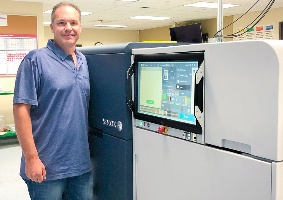 Karl Melzer of Hemet Unified School District with their Rialto 900 Press