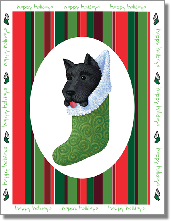 Scotty in a Stocking Card