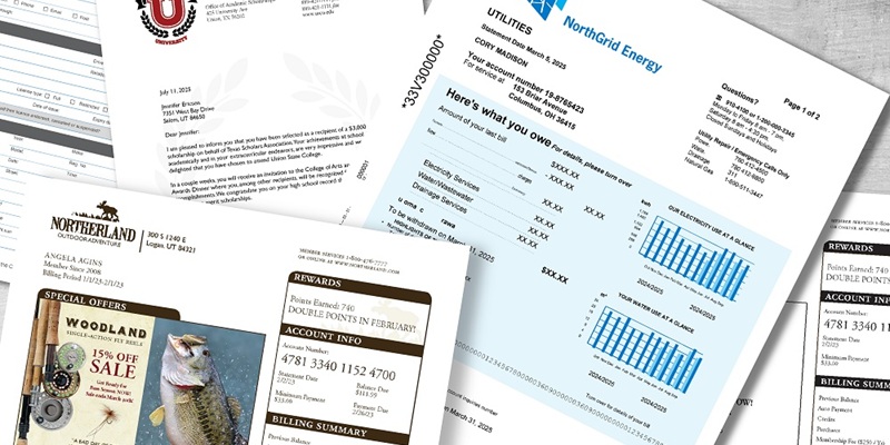 Transaction Print Creative Examples Transactional Print for Transpromo Printing – Xerox