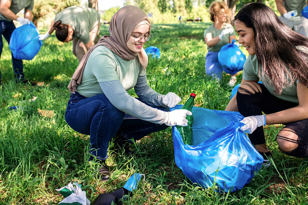 cleaning earth