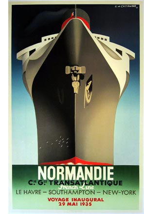 SS Normandie poster