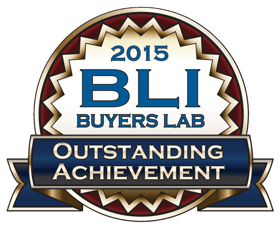 BLI Buyers Lab 2015 Outstanding Achievement Seal