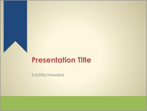 Ribbon Powerpoint Template