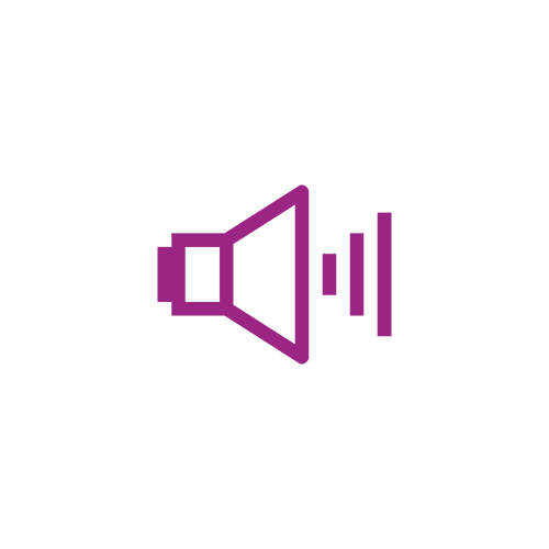 Sound icon purple