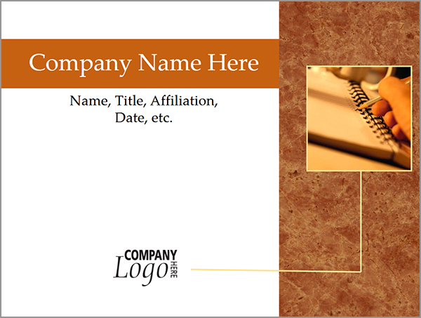 Brown Office Powerpoint Template